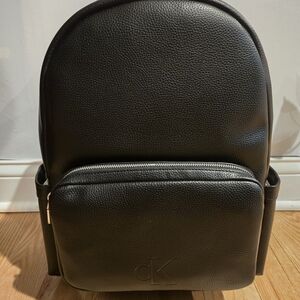 Calvin Klein Charcoal Textured Backpack